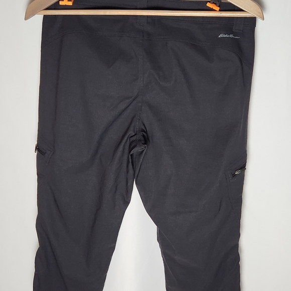 Eddie Bauer Women’s First Ascent Pant Black Size 6 Black Ankle Drawstring - Picture 4 of 11